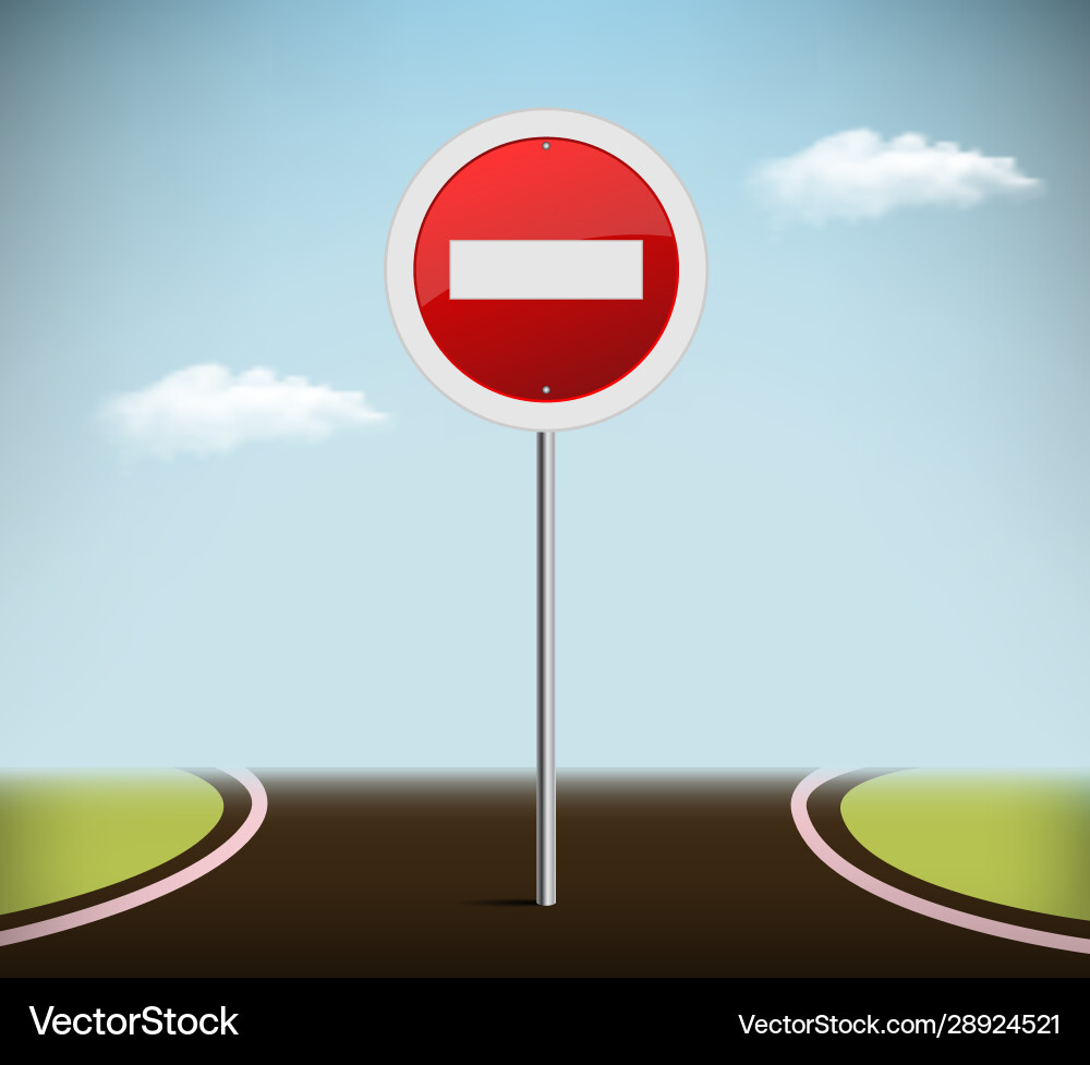 Road sign Royalty Free Vector Image - VectorStock