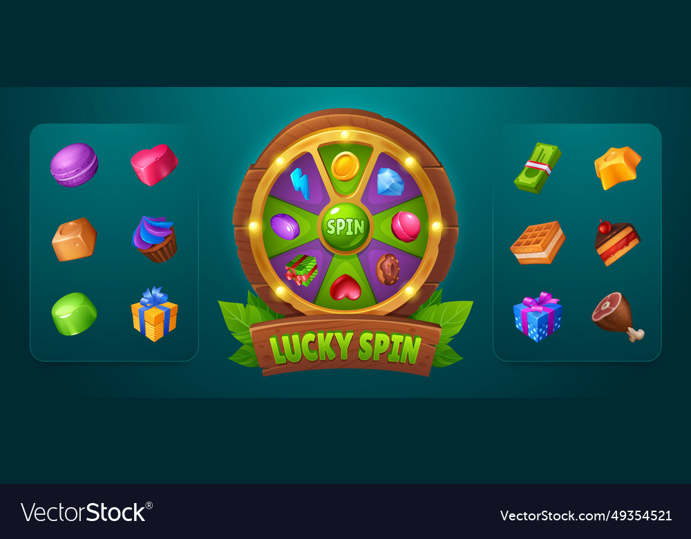 spin-game-user-interface-design-element-royalty-free-vector