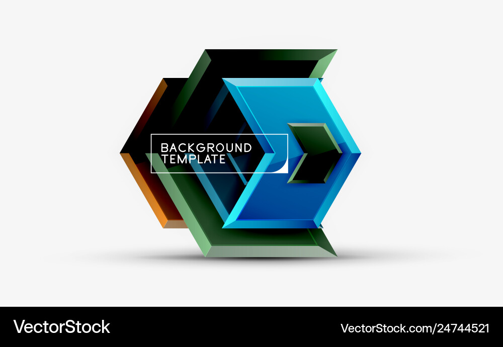 Techno arrow background template design Royalty Free Vector