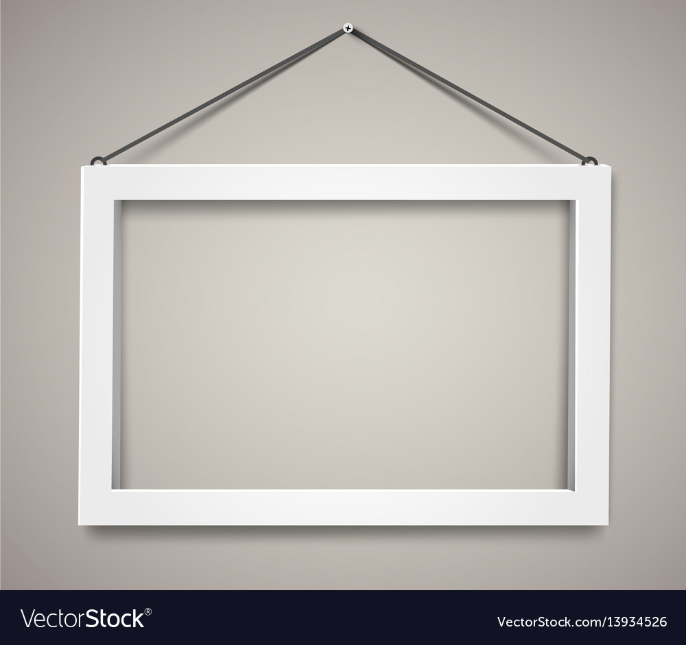 3d picture frame design for a4 image Royalty Free Vector