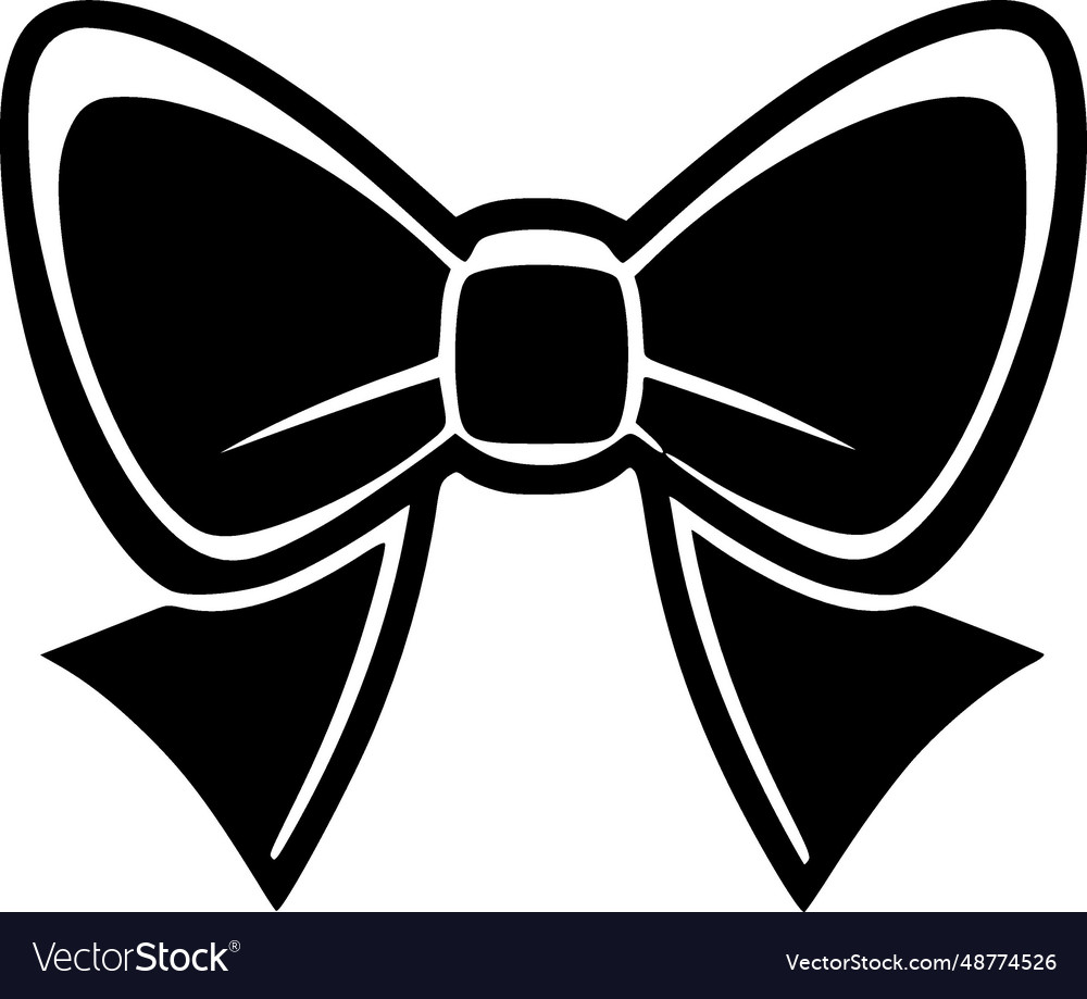 Bow - minimalist and flat logo