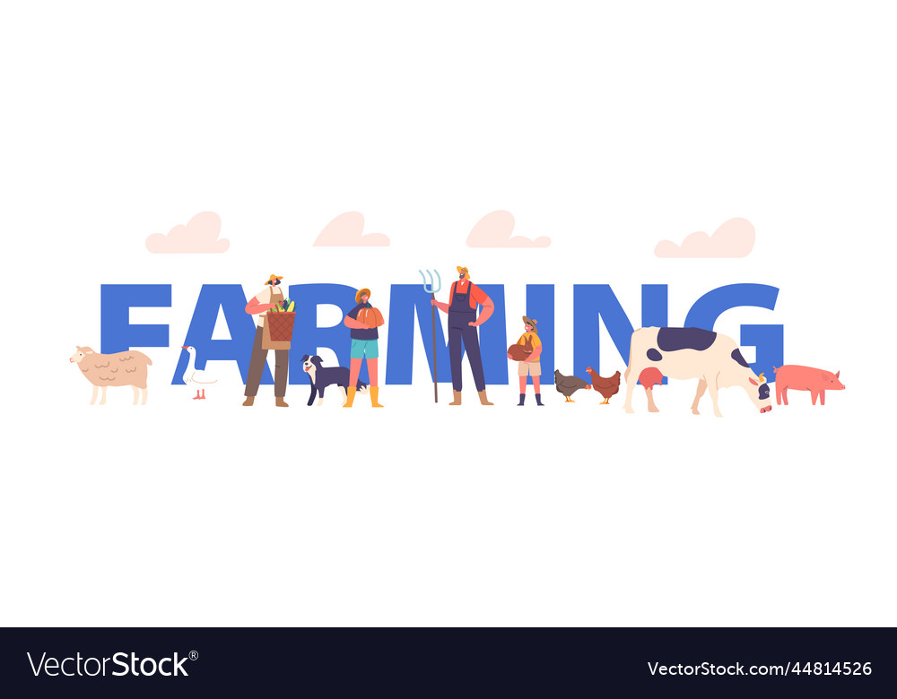 Farmer Characters - Agriculture Scene