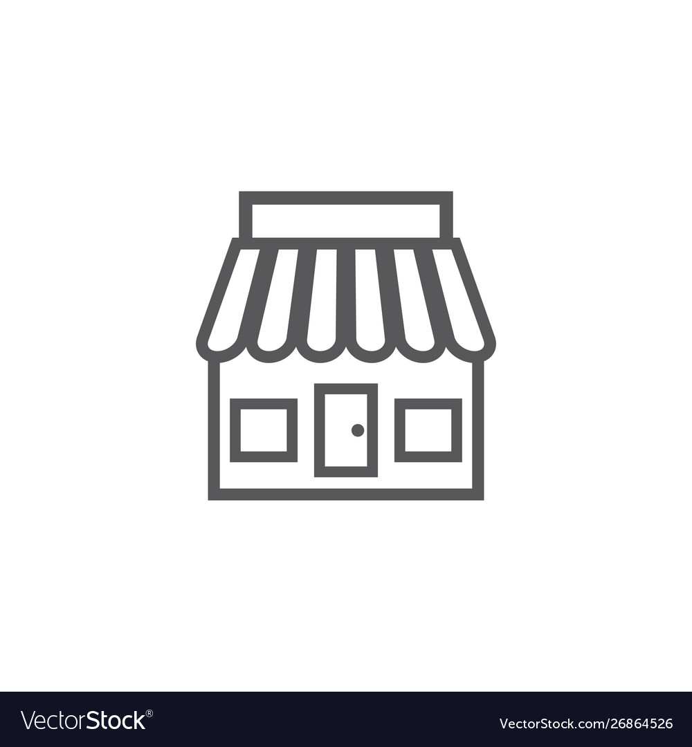 Store icon template Royalty Free Vector Image - VectorStock