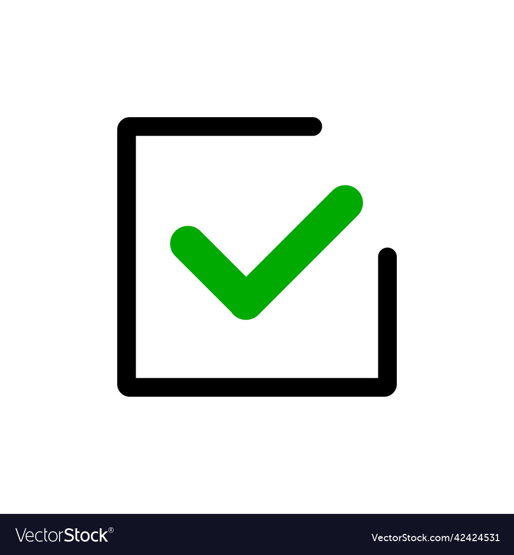Checkbox of web design icon