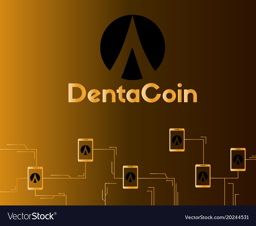 Dentacoin blockchain connected style background