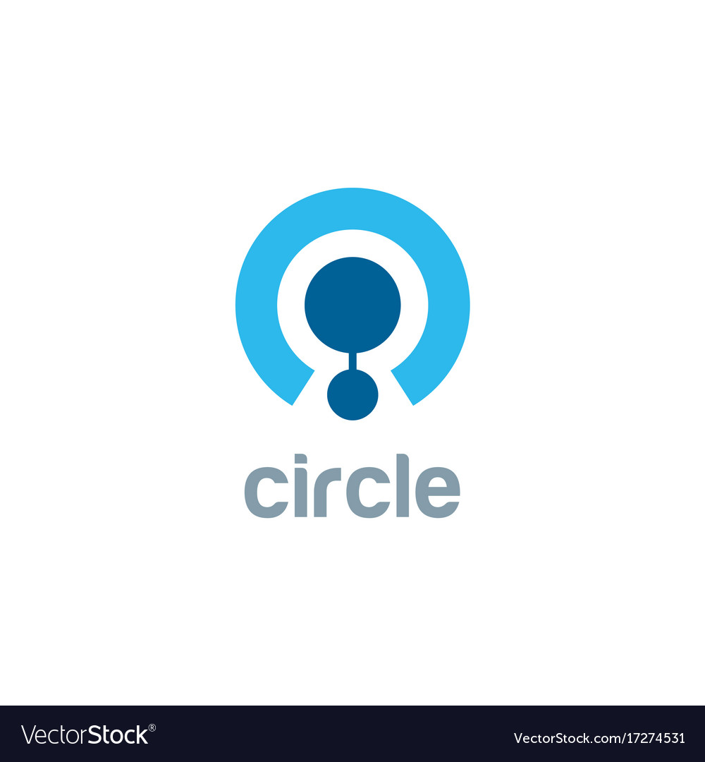 Round circle target logo