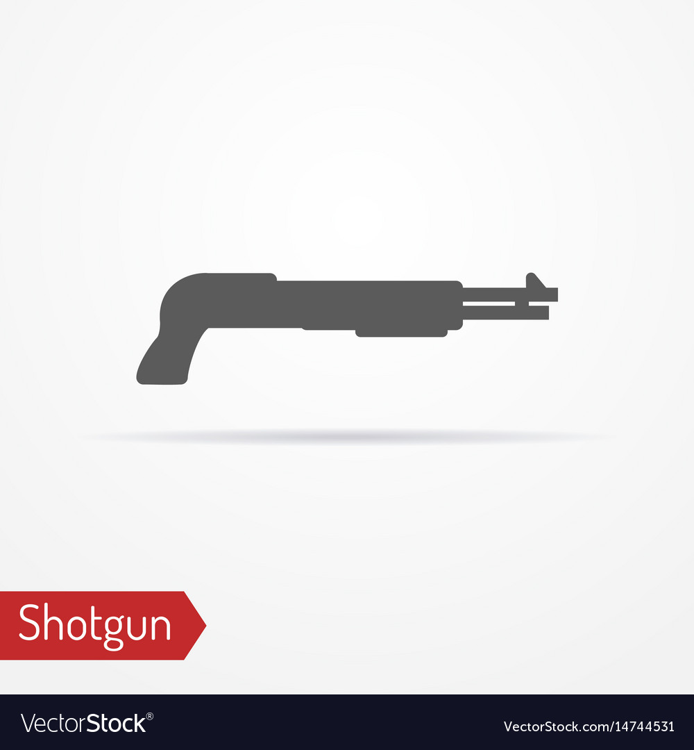 Shotgun silhouette icon