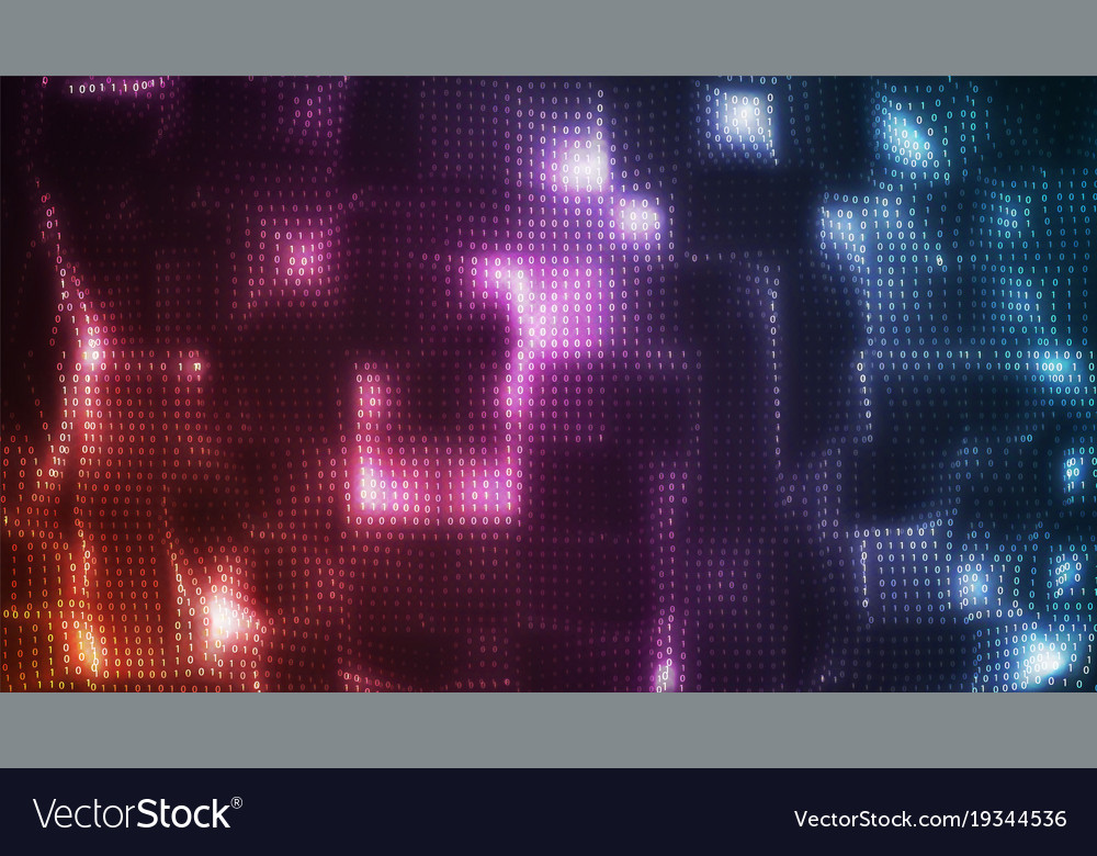 Abstract big data visualization colorful