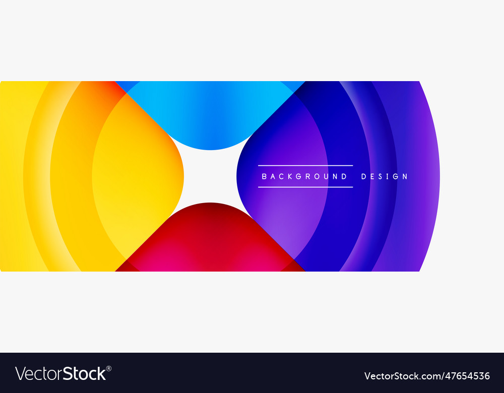 Circle abstract background wallpaper banner Vector Image