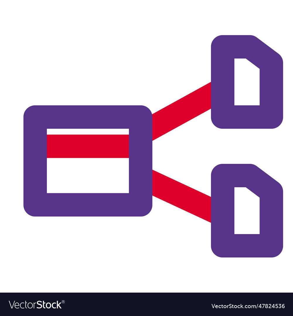 Data mapping via artificial intelligence Vector Image