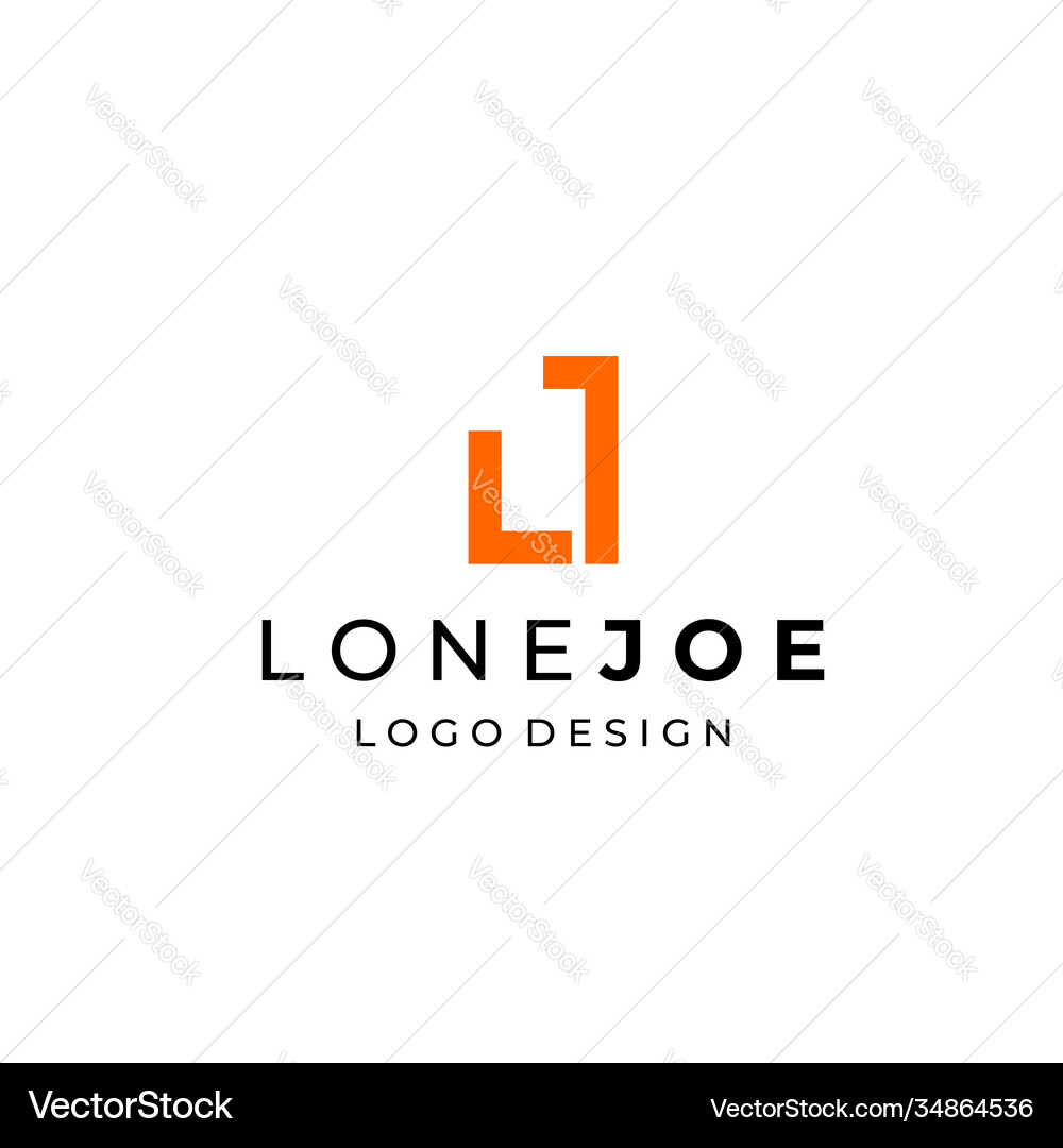 Lj logo Royalty Free Vector Image - VectorStock
