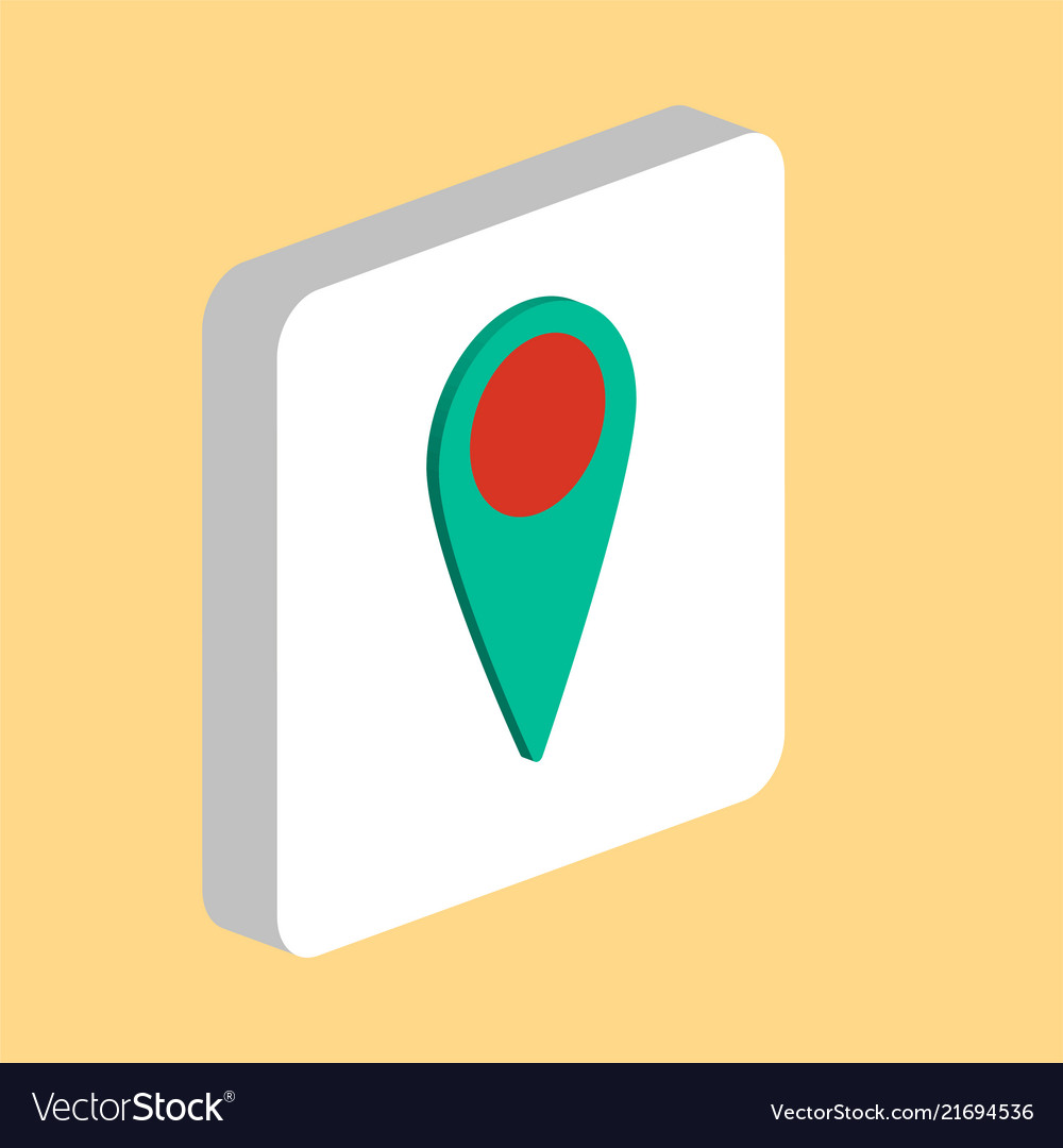 Mark map pointer computer symbol Royalty Free Vector Image