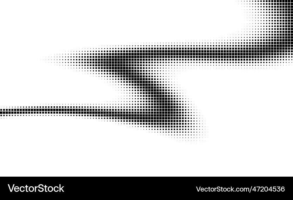 Monochrome gradient halftone dots background Vector Image