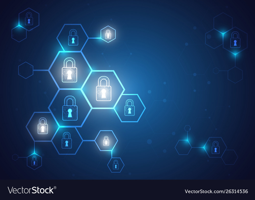 Online data protection shield Royalty Free Vector Image