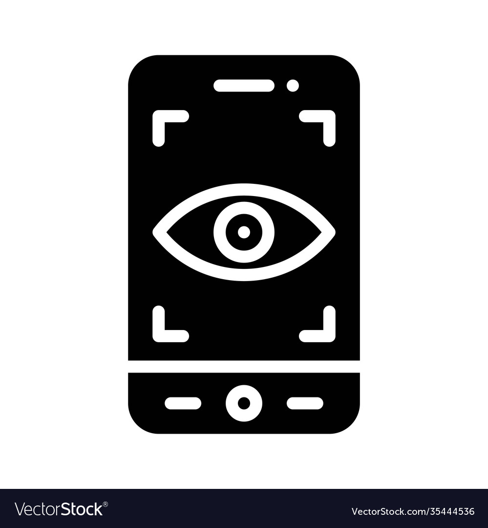 Retina scan app icon mobile application