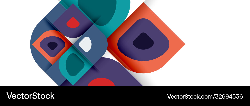 Set modern geometric abstract Royalty Free Vector Image