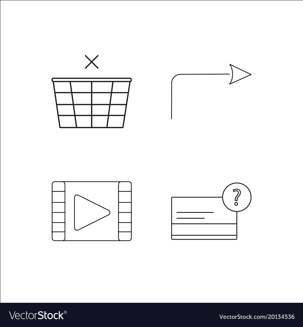 Web simple linear icon setsimple outline icons