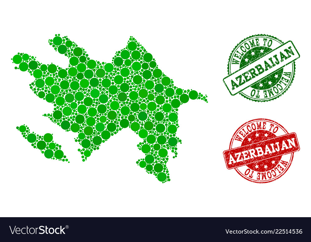 Willkommen Zusammensetzung der Karte azerbaijan