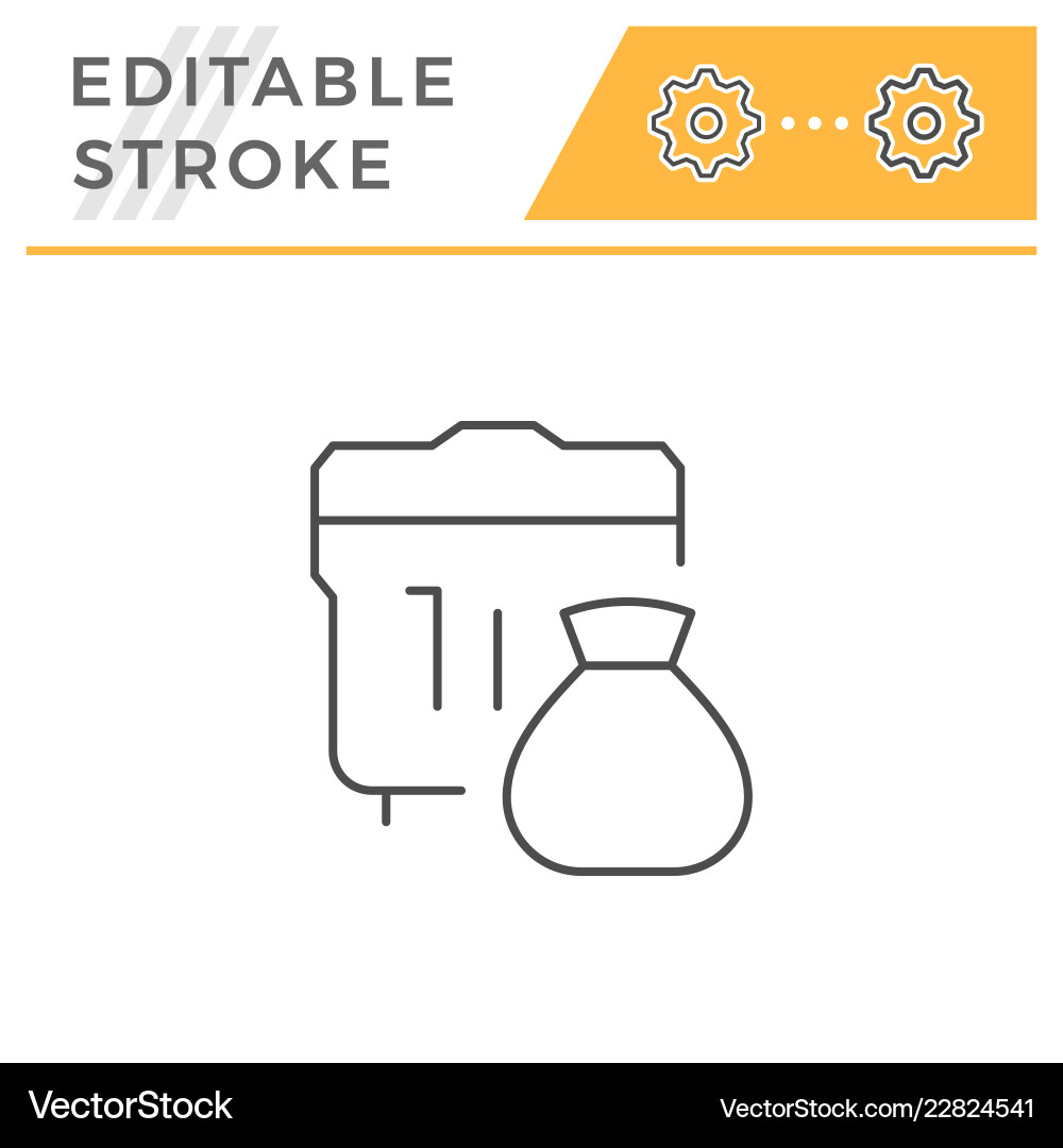 Garbage line icon Royalty Free Vector Image - VectorStock
