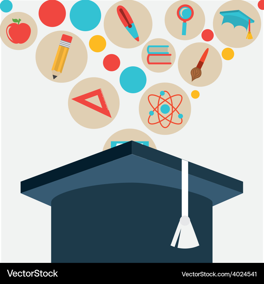 Graduation concept Royalty Free Vector Image - VectorStock