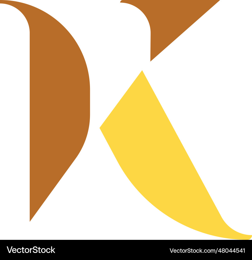 Letter k logo Royalty Free Vector Image - VectorStock