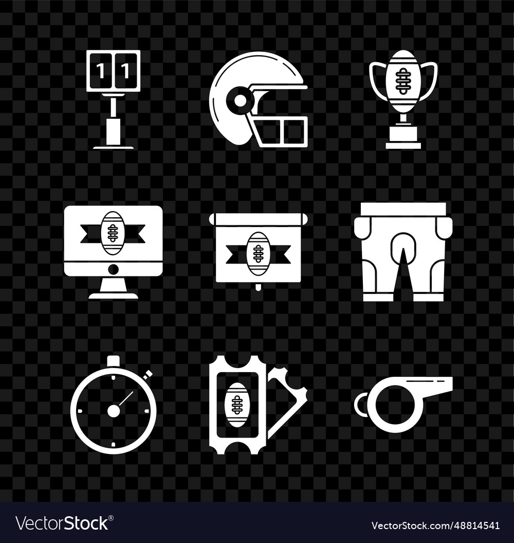 Set sport football mechanical scoreboard