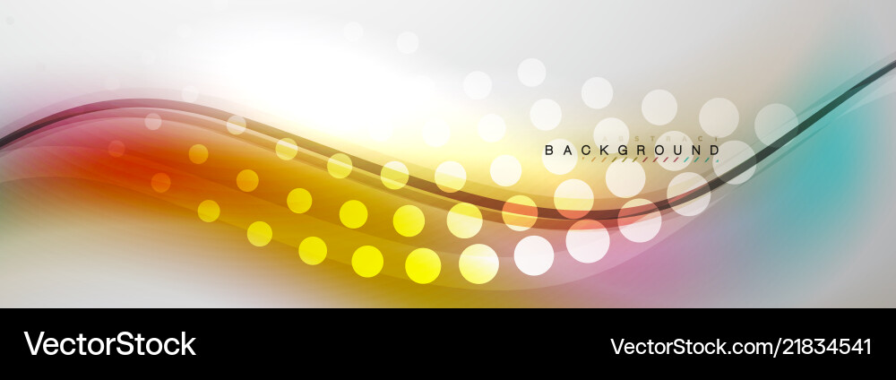 Smooth flowing wave motion concept background Vector Image
