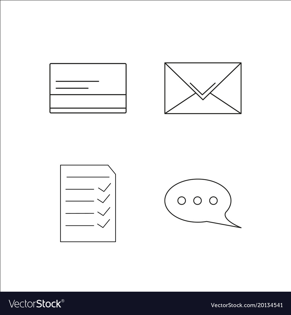 Web simple linear icon setsimple outline icons