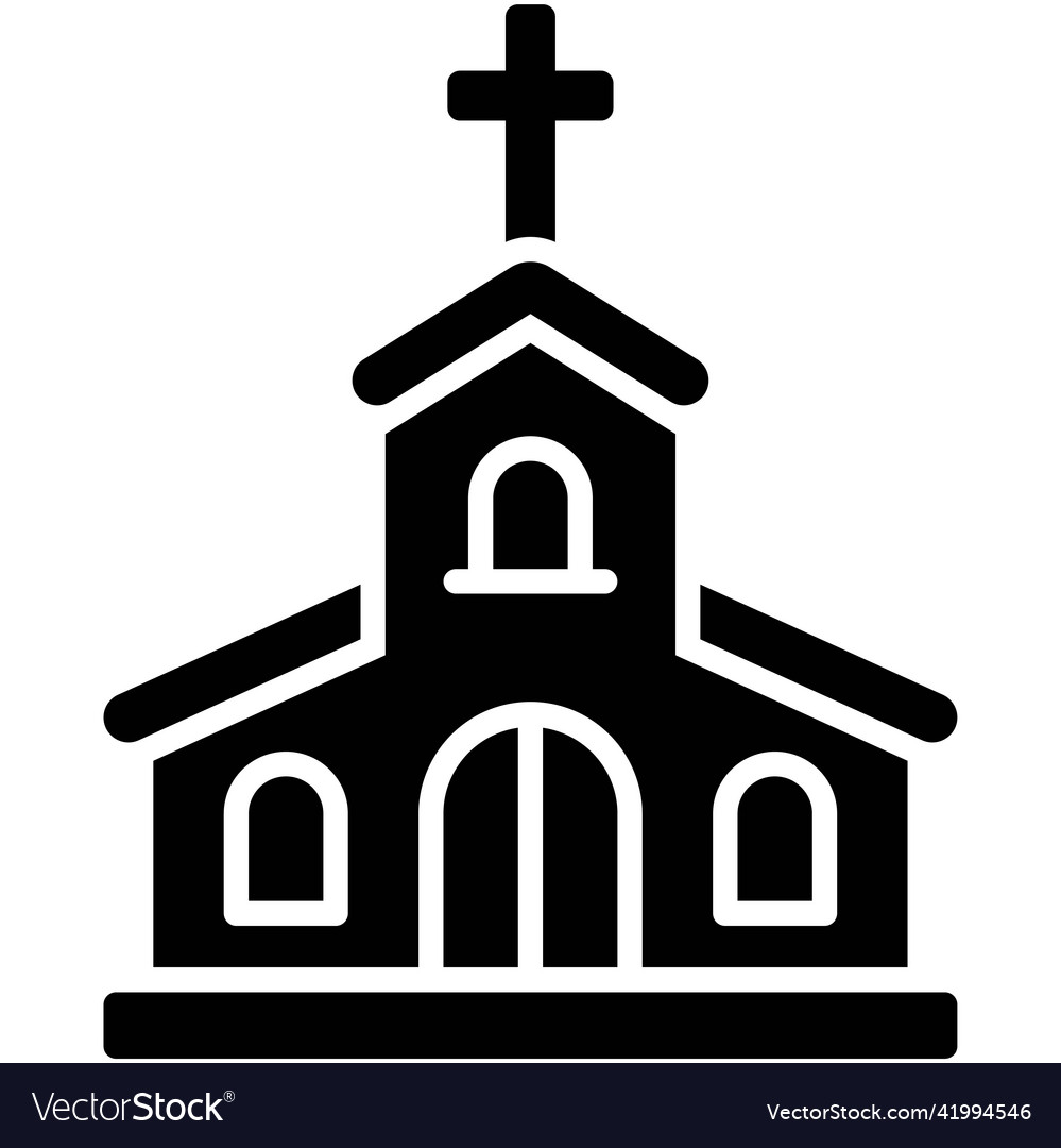 Church icon holy week related Royalty Free Vector Image