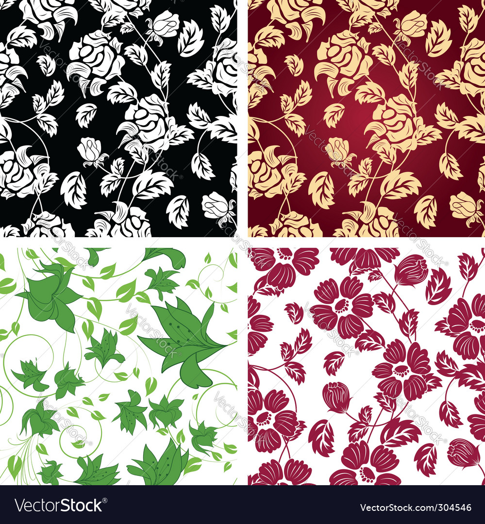 Floral pattern Royalty Free Vector Image - VectorStock