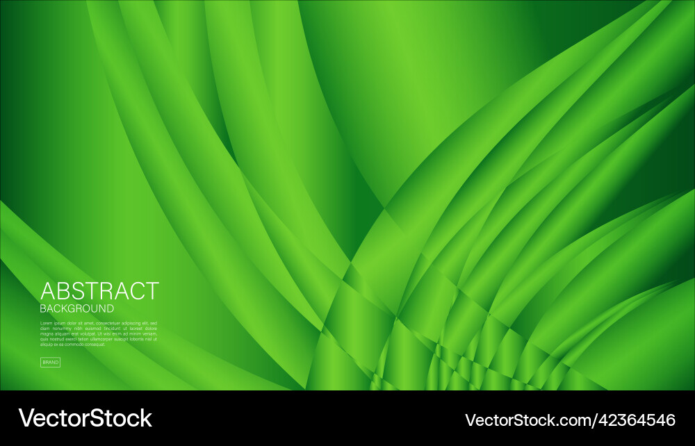 Green wave abstract background Royalty Free Vector Image