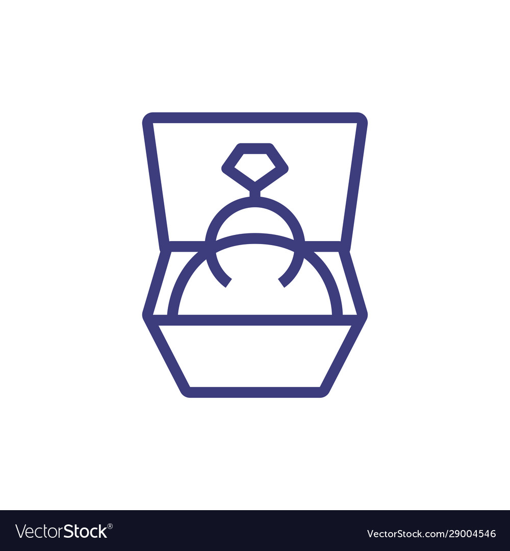 Isolierter Diamantring innen Box Design