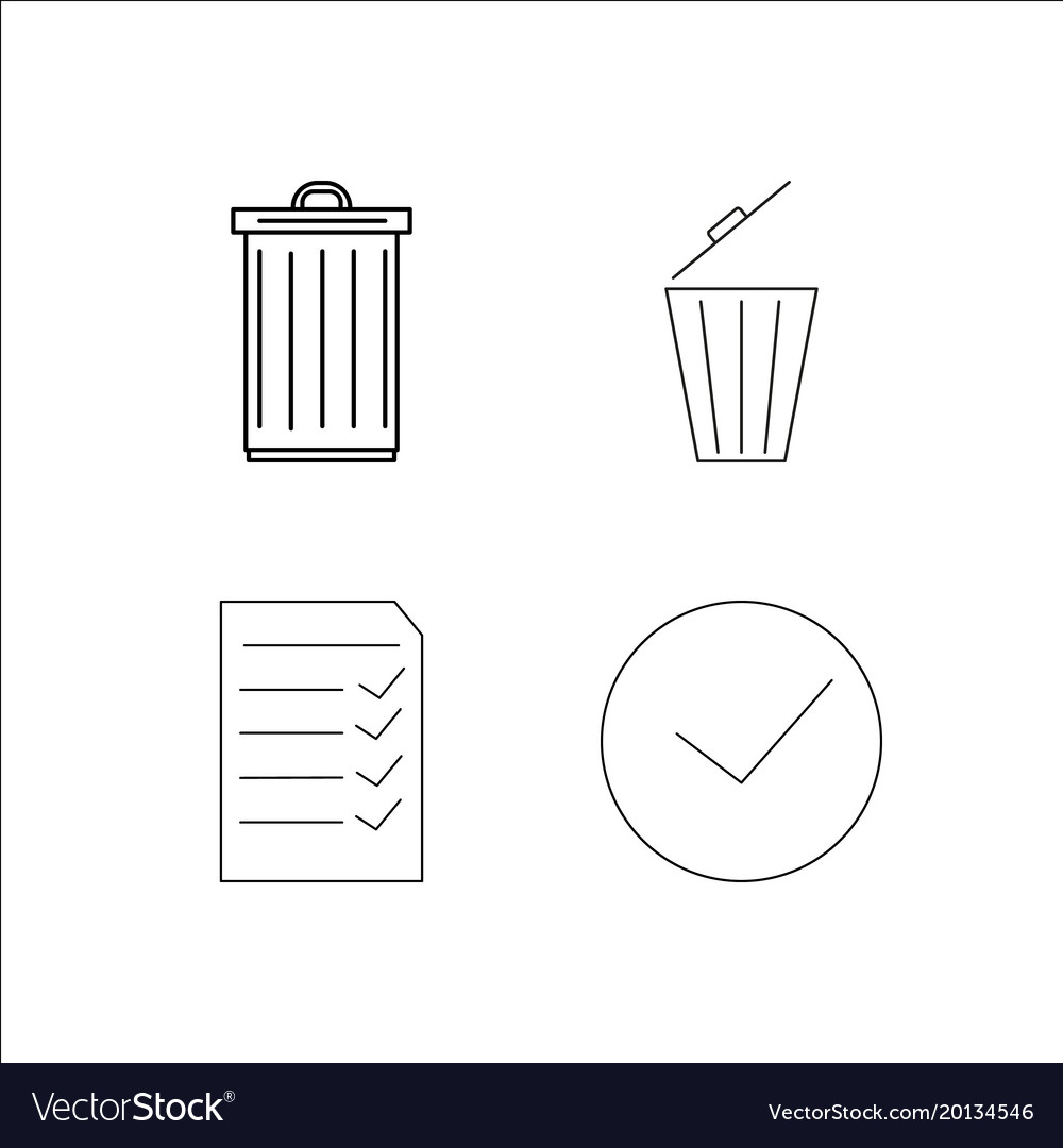 Web simple linear icon setsimple outline icons