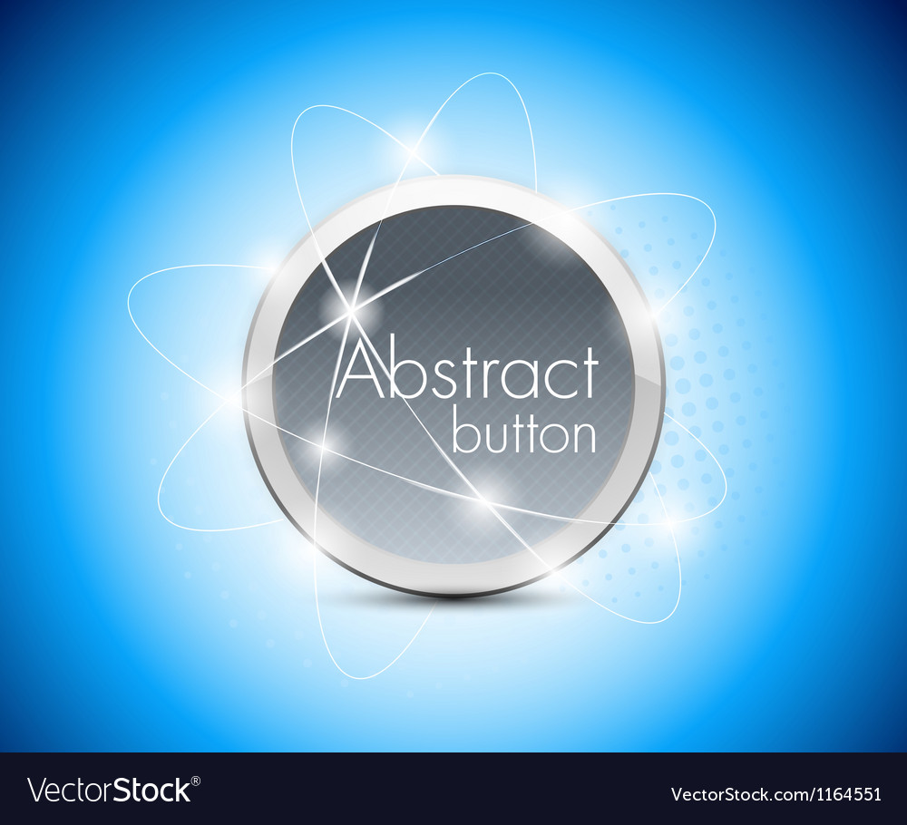 Abstract blue button