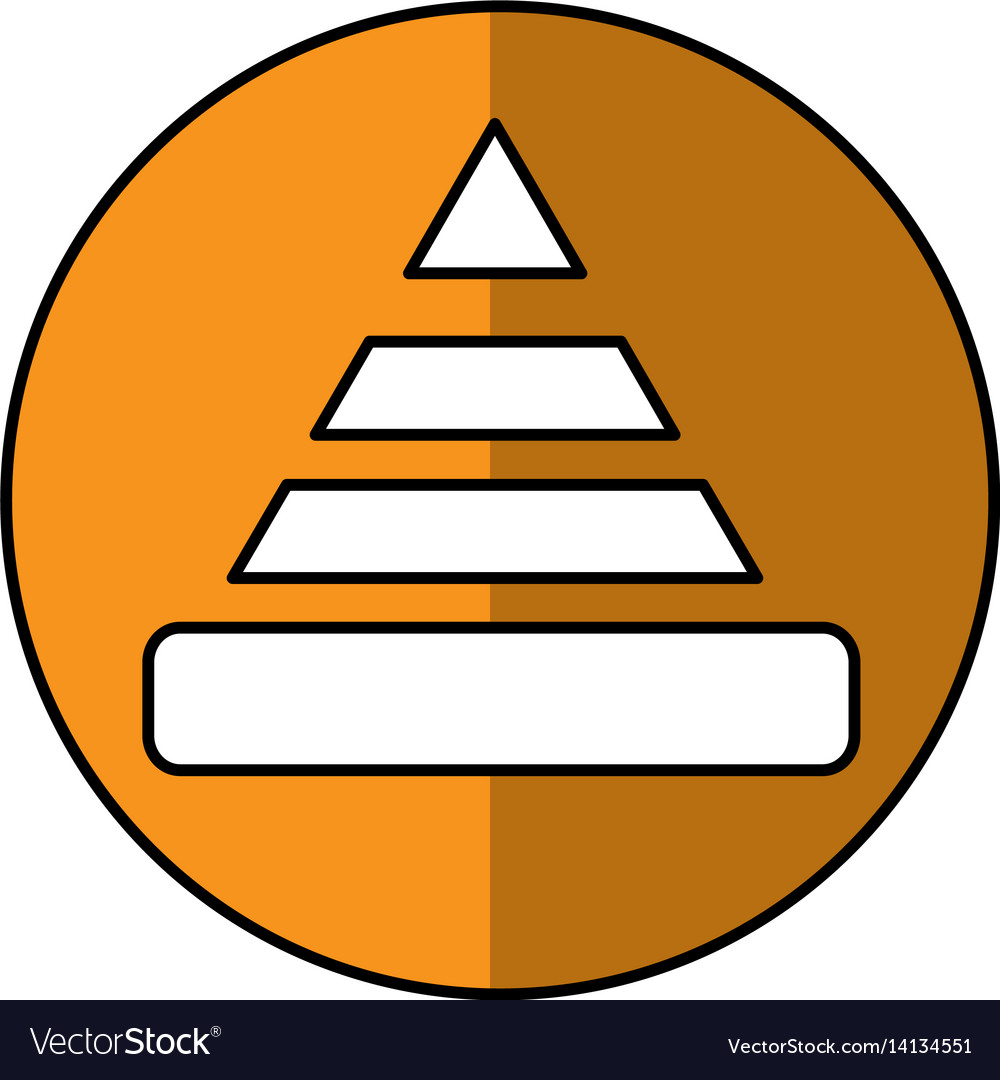 Construction cone isolated icon