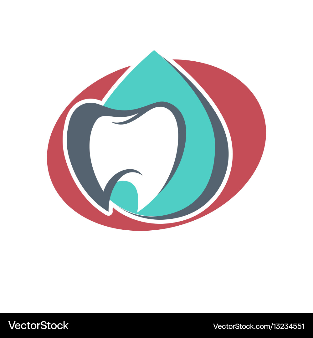 Tooth logo template for dentistry or dental Vector Image