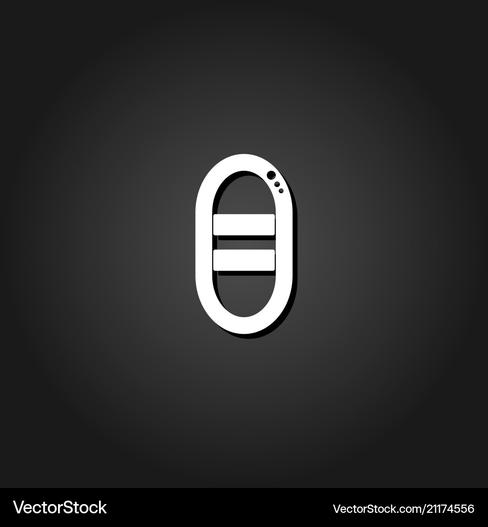 Boat icon flat Royalty Free Vector Image - VectorStock