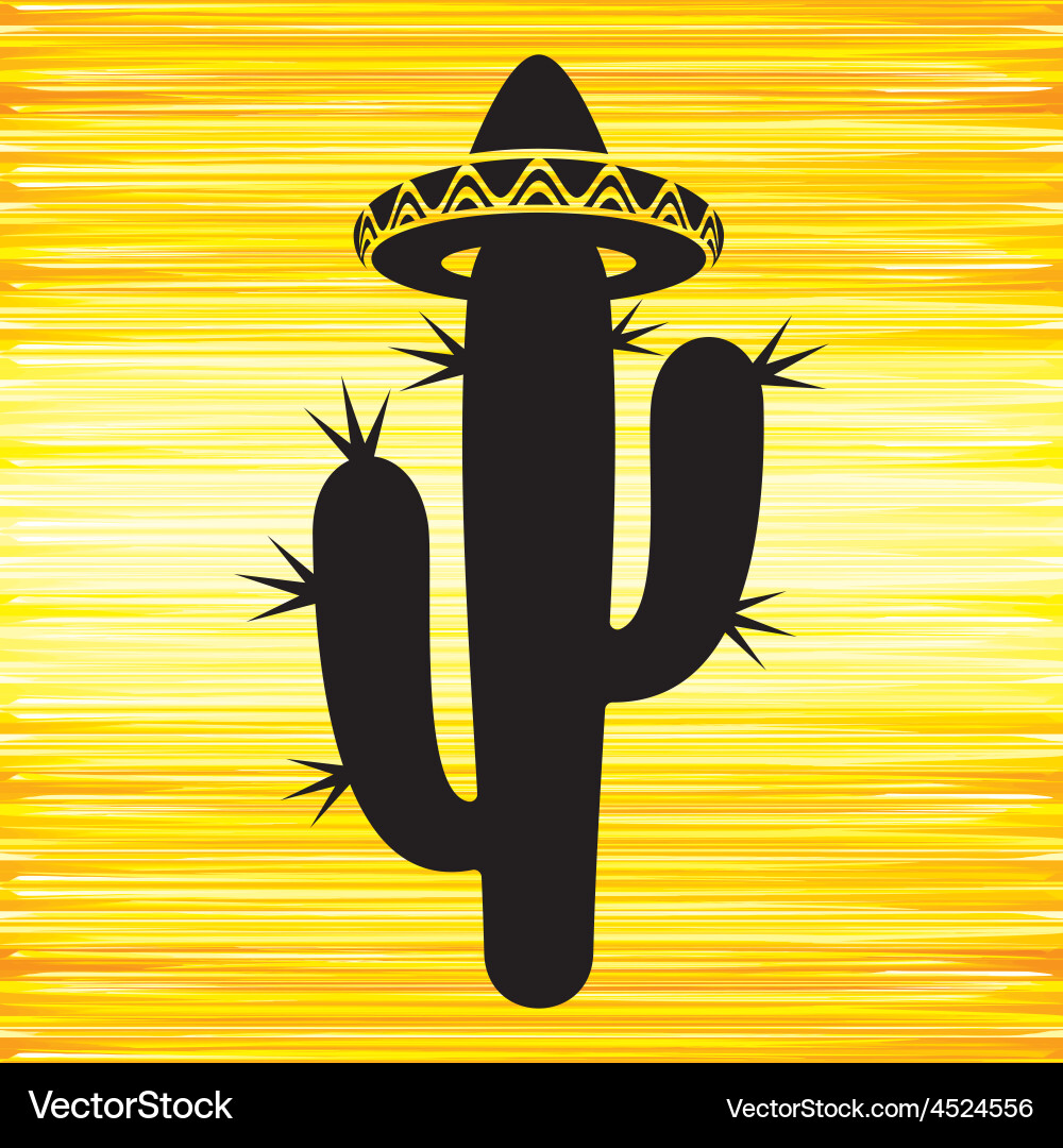 Cactus background Royalty Free Vector Image - VectorStock