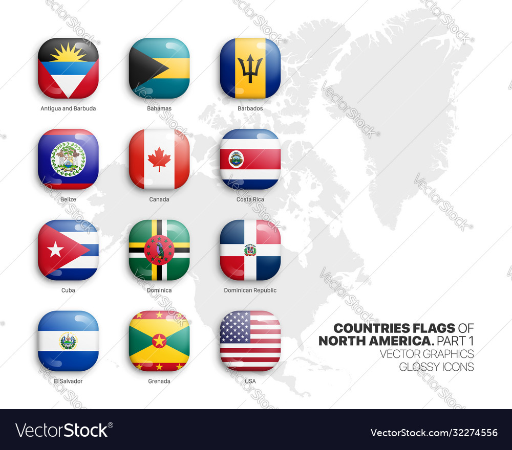 north american country flags