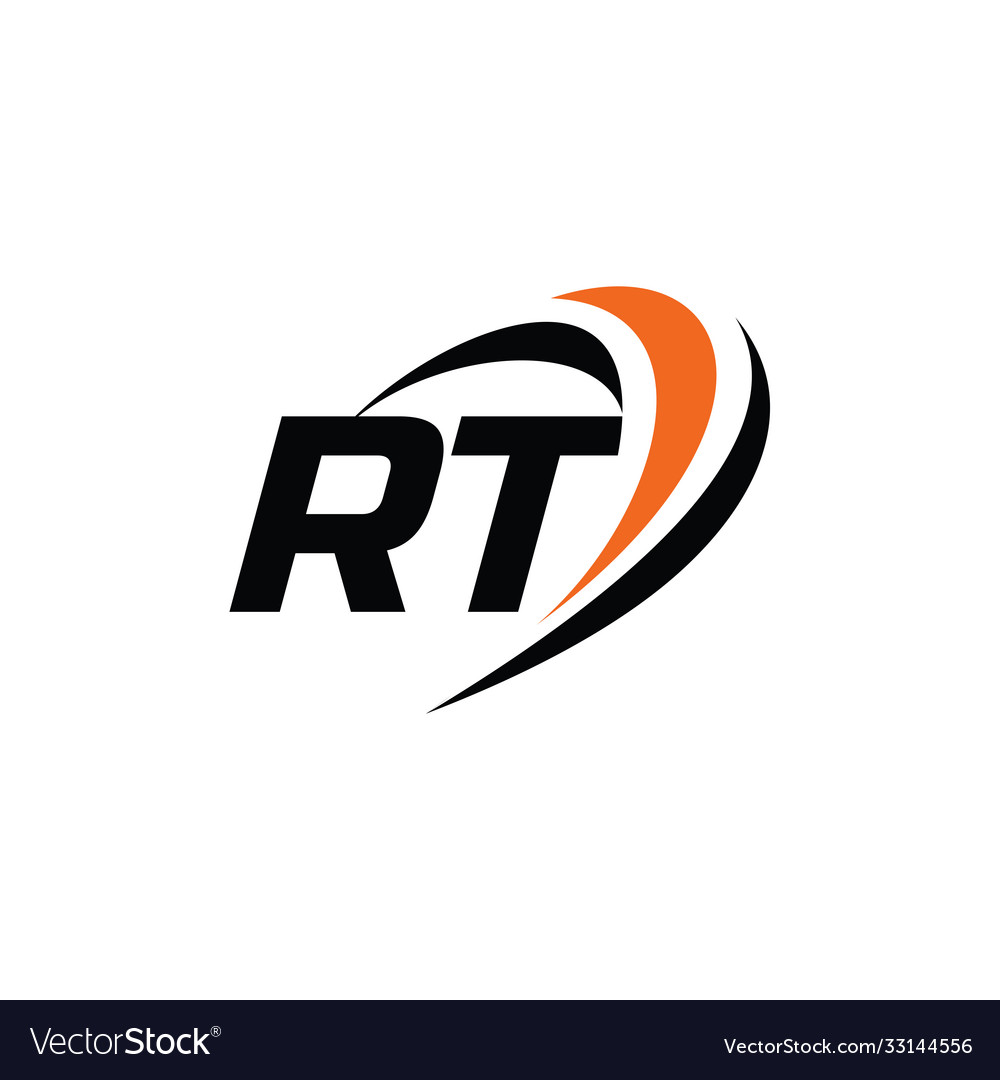 Rt monogram logo Royalty Free Vector Image - VectorStock