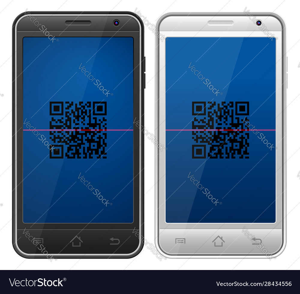 Smartphone qr code Royalty Free Vector Image - VectorStock