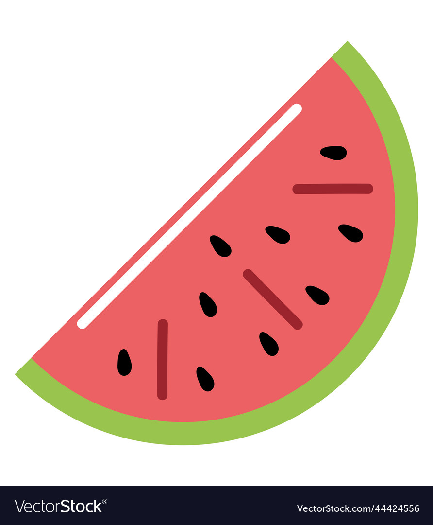 Watermelon fruit icon Royalty Free Vector Image