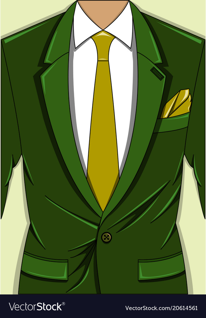 Fancy Men's Green Suit PNG & SVG Design For T-Shirts