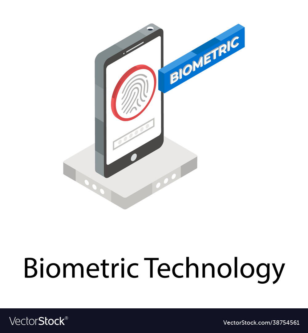 Biometric technology Royalty Free Vector Image