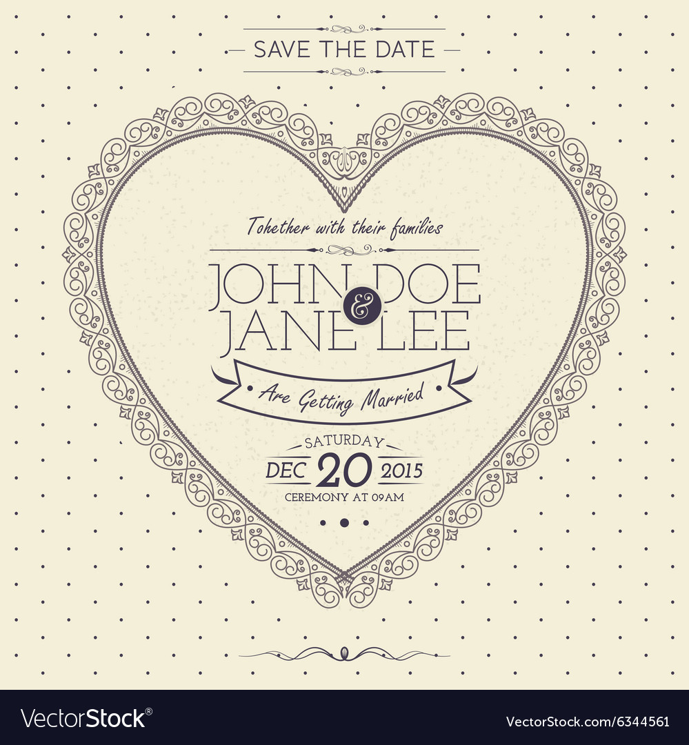 Elegant invitation card template Royalty Free Vector Image