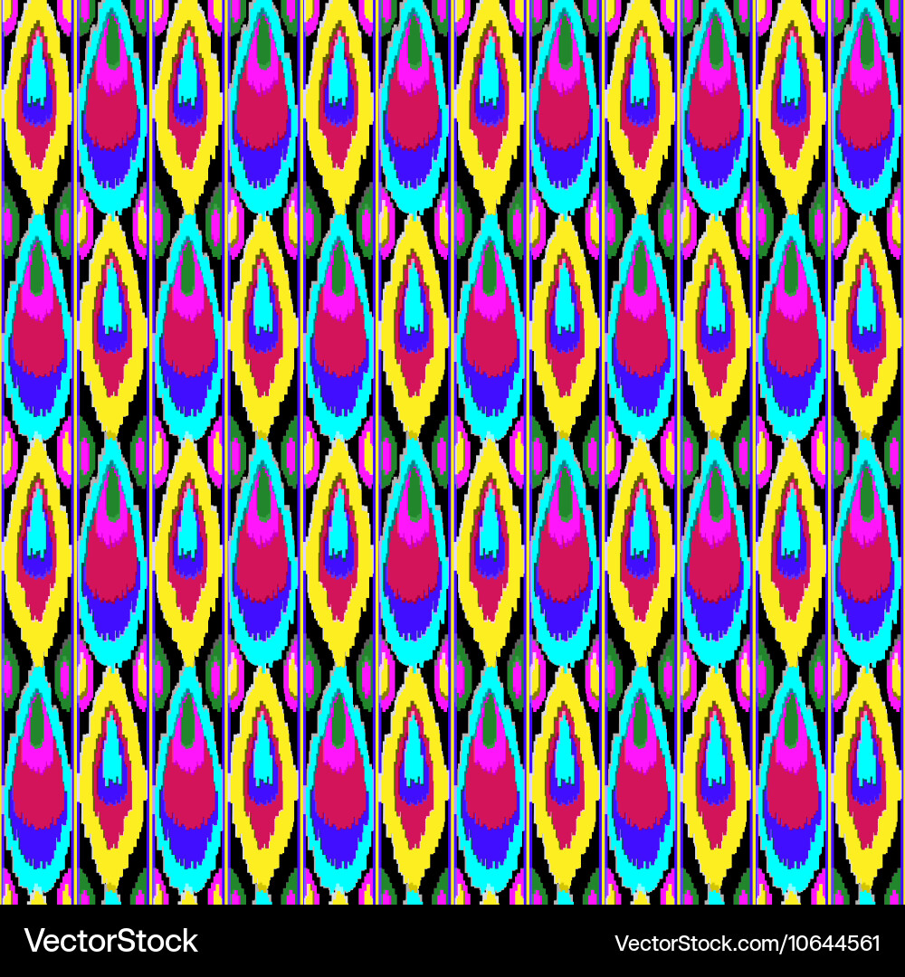 Ethnic hand drawn seamless pattern Royalty Free Vector Image