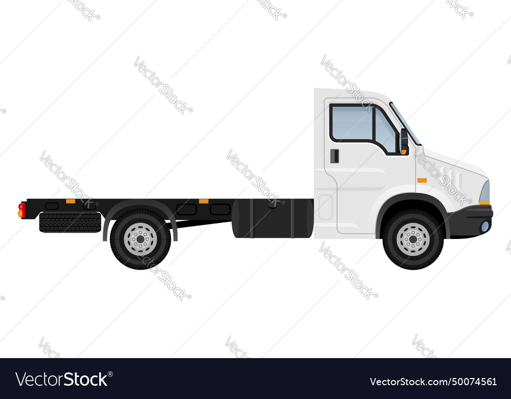 Small truck van lorry for transportation of cargo Vector Image