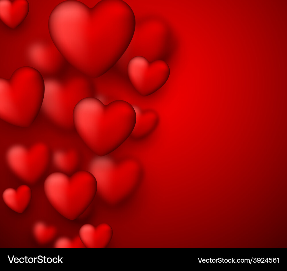 Valentines red background Royalty Free Vector Image