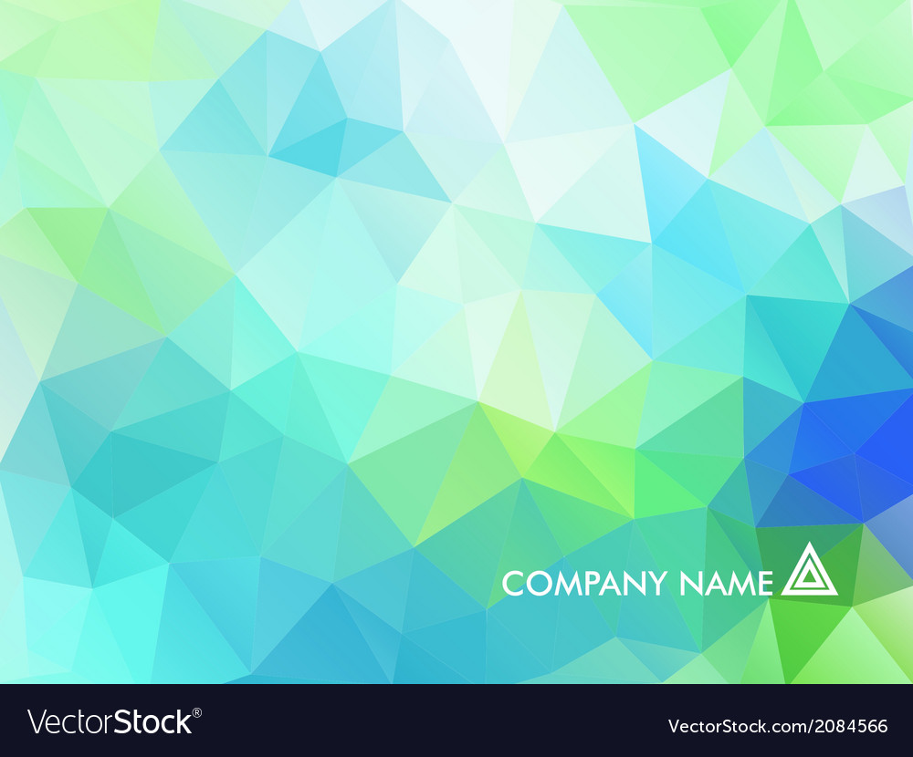 Abstract background with triangular polygons Vector Image