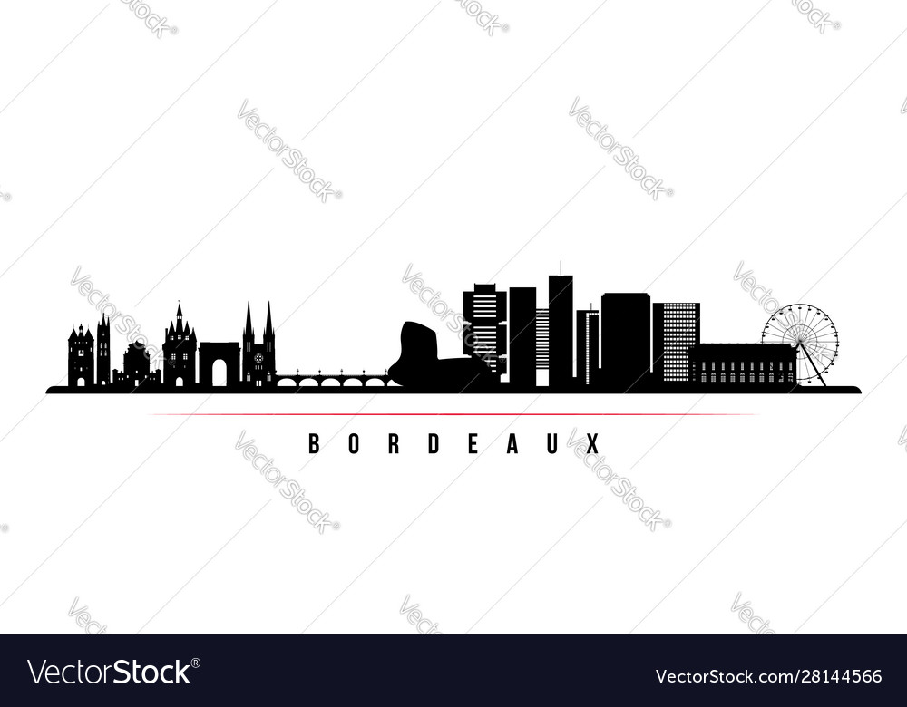 Bordeaux skyline horizontal banner